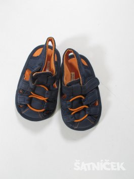 Sandálky modro oranžové  secondhand