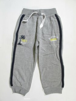 Šedé tepláky s nápisem pro kluky nové Šedé tepláky s nápisem pro kluky nové