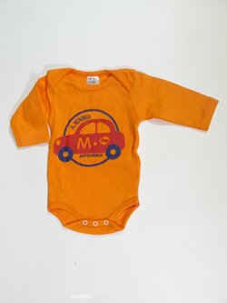 Body dl.rukáv pro kluky oranžové nové Body dl.rukáv pro kluky oranžové nové