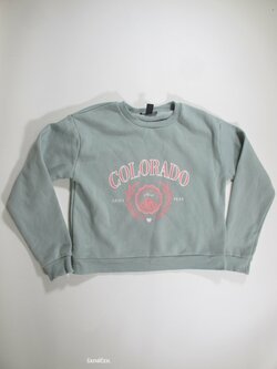 Mikina zelenkavá pro holky crop secondhand Mikina zelenkavá pro holky crop secondhand