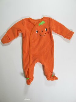 Fleesové dupačky pro děti dýně secondhand