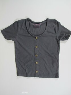 Šedé triko pro holky ,crop  secondhand