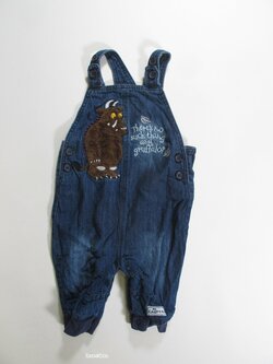Džínové kalhoty s laclem pro kluky modré secondhand Džínové kalhoty s laclem pro kluky modré secondhand