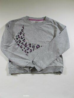 Šedá mikina s hvězdou  pro holky second hand 