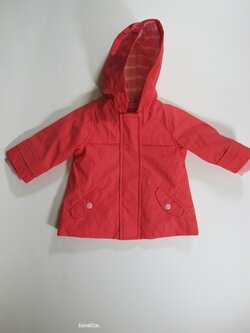 Pogumovaná bunda pro holky červená secondhand Pogumovaná bunda pro holky červená secondhand