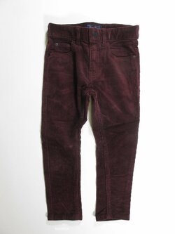 Manžestové kalhoty pro kluky  vínové econdhand