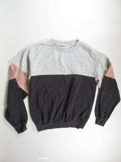 Mikina  pro holky šedo růžová  secondhand