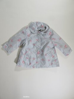 Šustáková bunda  s kytkami  secondhand