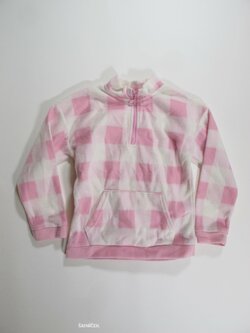 Fleesová mikina kostkovaná proholky secondhand Fleesová mikina kostkovaná proholky secondhand