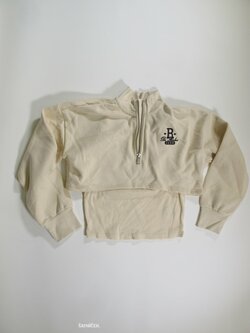 Mikina por holky světlá crop outlet Mikina por holky světlá crop outlet