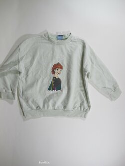 Mikina pro holky  sv zelenkavá  secondhand