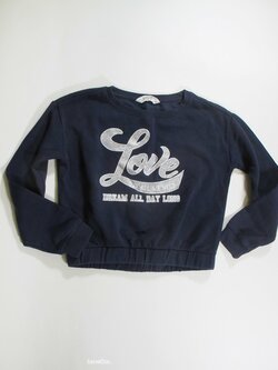 Mikina  pro holky  modrá  crop  secondhand