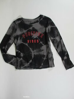 Triko dl.rukáv pro holky černo šedé secondhand Triko dl.rukáv pro holky černo šedé secondhand