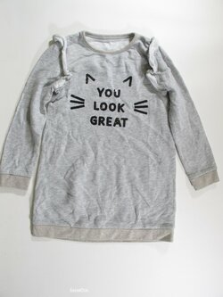 Mikina pro holky šedá delší secondhand Mikina pro holky šedá delší secondhand