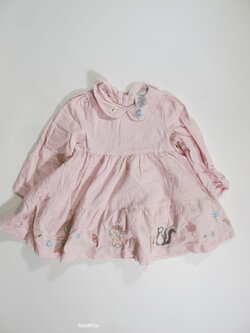 Manžestrové šaty pro holky růžové secondahnd