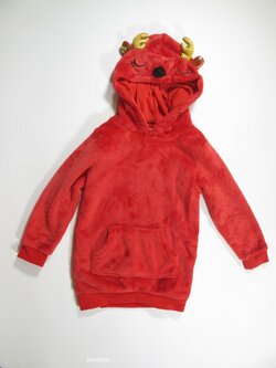 Fleesová mikina červená vánoční secondhand Fleesová mikina červená vánoční secondhand