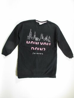 Mikina pro holky černá delší  secondhand