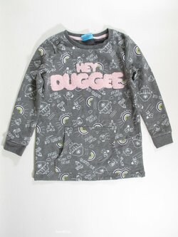 MIkina pro holky s nápisy delší  secondhand