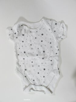 Body pro kluky bílé s hvězdičky secondhand