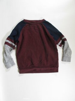 Šedo vínovo modrá mikina pro kluky secondhand Šedo vínovo modrá mikina pro kluky secondhand