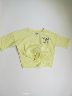 Slabší mikina pro holky žlutá crop secondhand