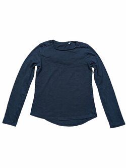 Černé triko s dlouhým rukávem pro holky secondhand