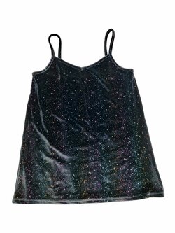 Semišové černé tílko se třpytkami pro holky secondhand Semišové černé tílko se třpytkami pro holky secondhand