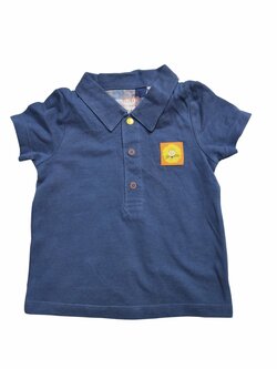 Modré triko krátké s límečkem pro kluky outlet