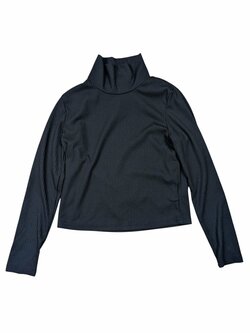 Černý žebrovaný rolák pro holky secondhand