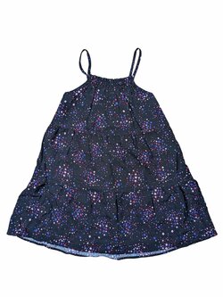 Černé šaty na ramínkách s hvězdami outlet