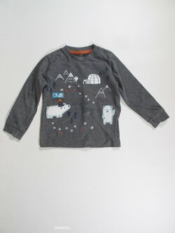 Triko dl.rukáv pro kluky šedé secondhand Triko dl.rukáv pro kluky šedé secondhand