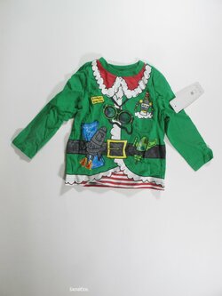 Triko dl.rukáv pro kluky zelené vánoční outlet Triko dl.rukáv pro kluky zelené vánoční outlet