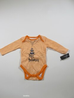 Body dl rukáv pro děti bílo oranžové outlet Body dl rukáv pro děti bílo oranžové outlet