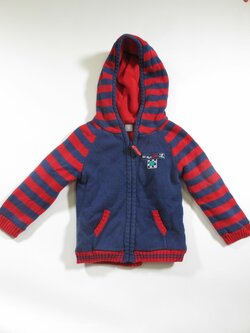 Svetr červeno modrý pro kluky secondhand Svetr červeno modrý pro kluky secondhand