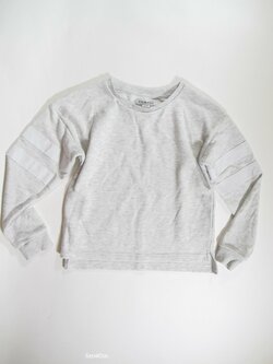 Mikina pro holky šedá,crop secondhand Mikina pro holky šedá,crop secondhand