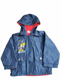 Jarní tmavá bunda Mickey pro kluky secondhand Disney