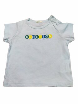 Světle modré triko pro kluky s nápisem secondhand