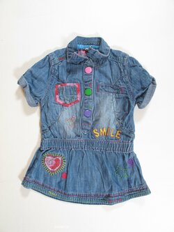 Džínové modré šaty secondhand Džínové modré šaty secondhand