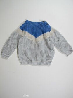 Svetr pro kluky šedo modrý secondhand Svetr pro kluky šedo modrý secondhand