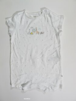 Overal pro kluky bílý s hvězdičkami secondhand