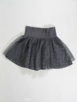 Šedá sukně pro holky s kytkmai secondhand Šedá sukně pro holky s kytkmai secondhand