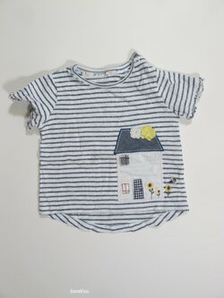 Pruhované triko holky s pruhem  secondahnd