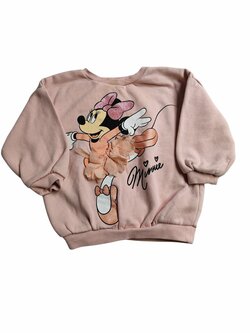 Růžová mikina Minie secondhand Disney Růžová mikina Minie secondhand Disney