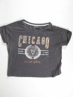 Triko šedé pro holky crop secondhand