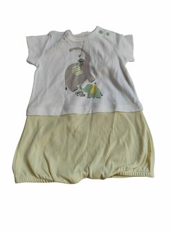 Světlý overal s obrázkem pro holky outlet United Colors