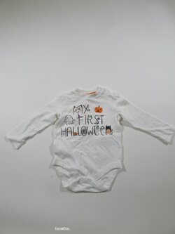 Body dl rukáv pro kluky bílé  na halloween secondhand