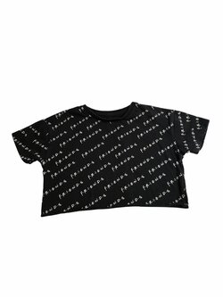 Černý crop top ze seriálu Přátelé secondhand George Černý crop top ze seriálu Přátelé secondhand George
