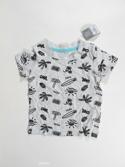 Triko pro kluky šedo černé outlet 