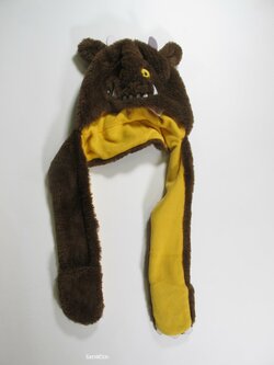 Zimní hnědá čepice pro kluky gruffalo secondhand Zimní hnědá čepice pro kluky gruffalo secondhand