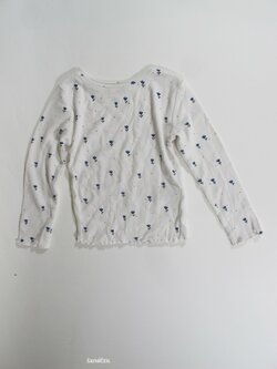 Triko dl.rukáv pro holky bílé  secondhnad